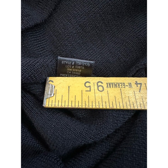 ELIE TAHARI Black Off-The-Shoulder 100% Wool Sweater Sz. Medium - Picture 10 of 10